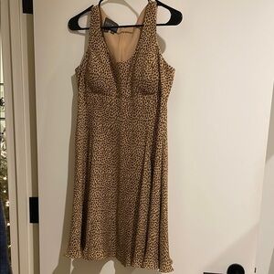Leopard Print Sleeveless Dress